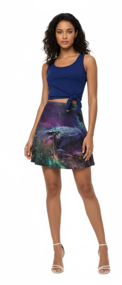 Lauris Couture Oshun Midi Skirt