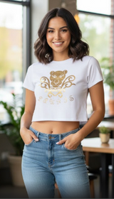 Lauris Couture Crop Tee