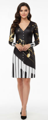 Lauris Couture Piano Dress