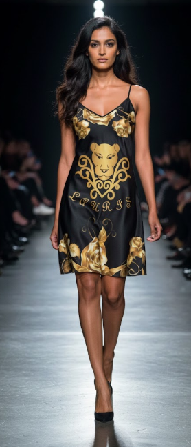 Lauris Couture Logo Day Dress