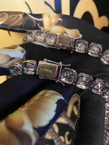 Lauris Couture Diamond Twin Tennis Necklace Set