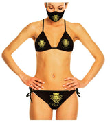 Lauris Couture Black & Gold Bikini Swimsuit