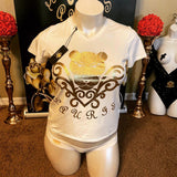 Lauris Couture Short Sleeve Tee Shirt