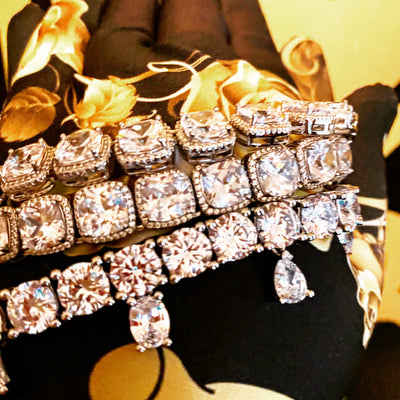 Lauris Couture Diamond Pendant Tennis Bracelet