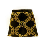 Lauris Couture Gold Wave Mini Skirt