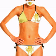 Lauris Couture White & Gold Bikini Swimsuit